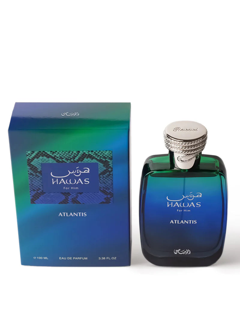 Rasasi Hawas Atlantis for Him EDP 100ml Luxe Arabia Perfumes