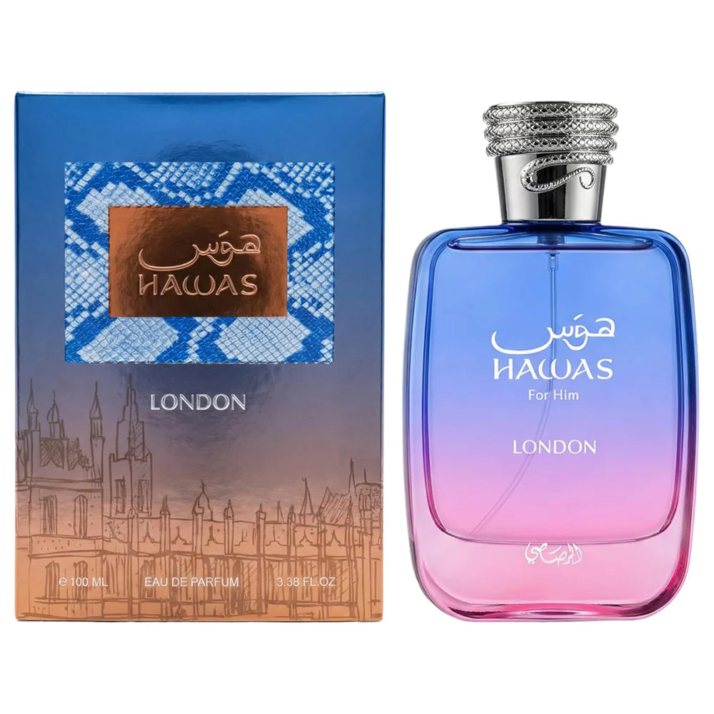 Luxe Arabia Perfumes - Hawas London Eau de Parfum – Unisex Oriental Woody Fragrance 100ml Luxe Arabia Perfumes